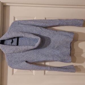 MODA INTERNATIONAL- Size Small (S) Cowl Neck Sweater. Color: Blue & White